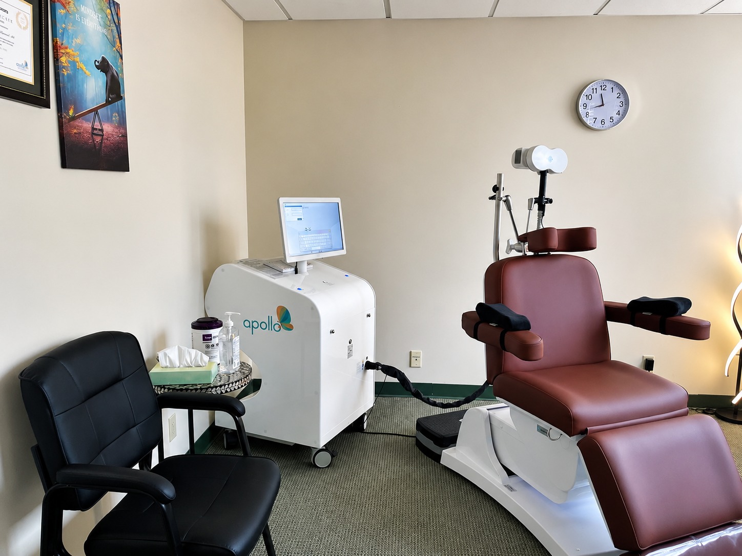 TMS treatment suite at Zen Psychiatry, White Plains
